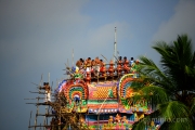 kumbabishekam Srirangam thayar sanathi entrance gopuram